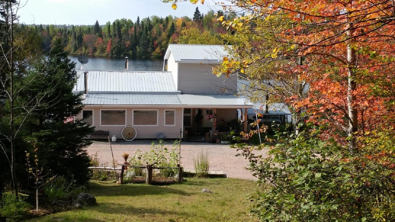 Hebergement Cerfs-Tifie fermette Saint-Félix-d'Otis Eksteriør billede